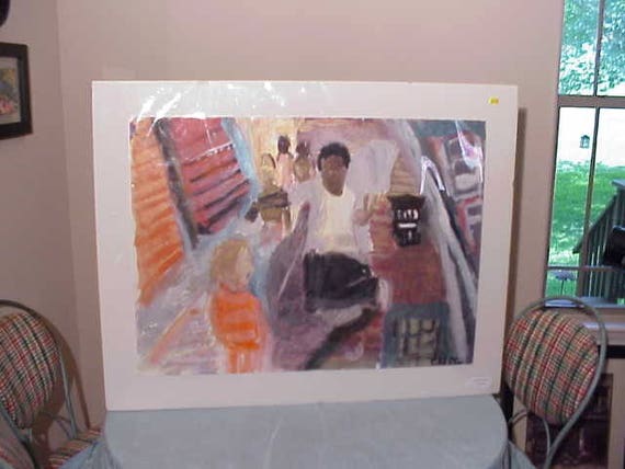 Original Watercolor Picture by Homeless Artist Creitz Art from the streets Austin Texas