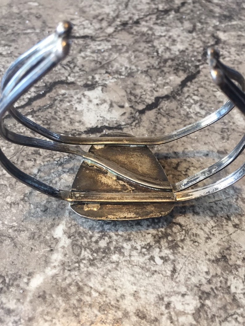 Vintage Navajo Sterling silver /& Turquoise Bracelet old Pawn