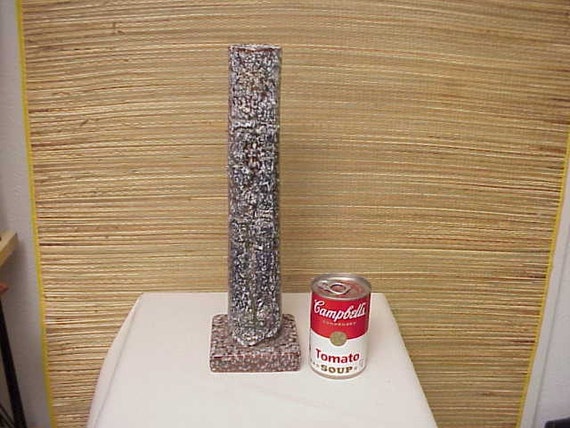 Vintage TALL Italy Abstract Art Pottery Vase Fantoni Raymor Netter Gambone Era