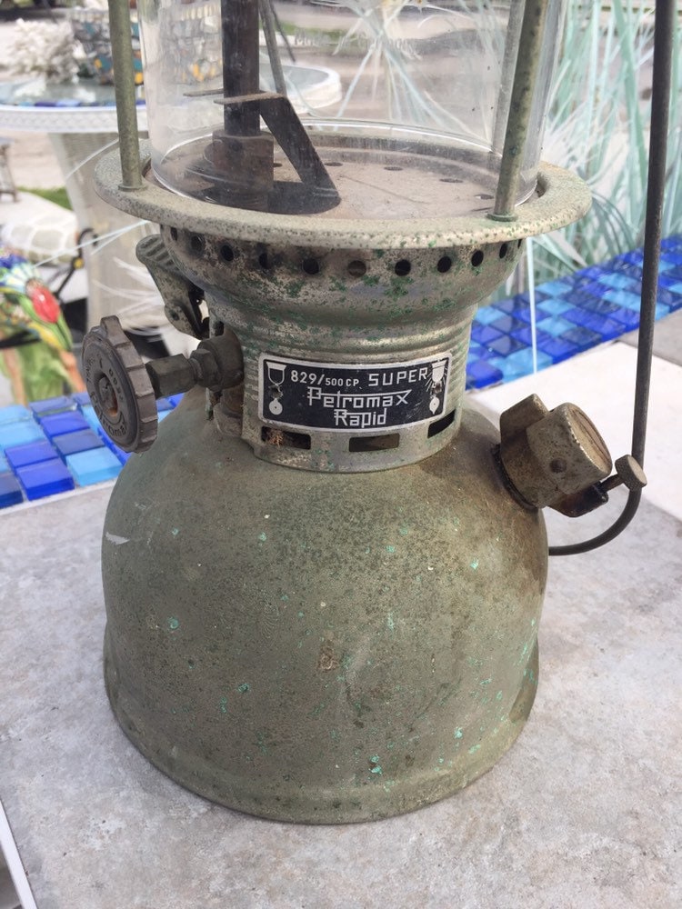 Petromax Rapid 829/500 Original Jenaer Duran Glass Globe Kerosene