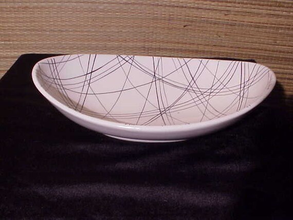 Rare Mancioli for Raymor Italy Mid-Century Modern Bowl Eames Atomic Era Art Italian Pottery