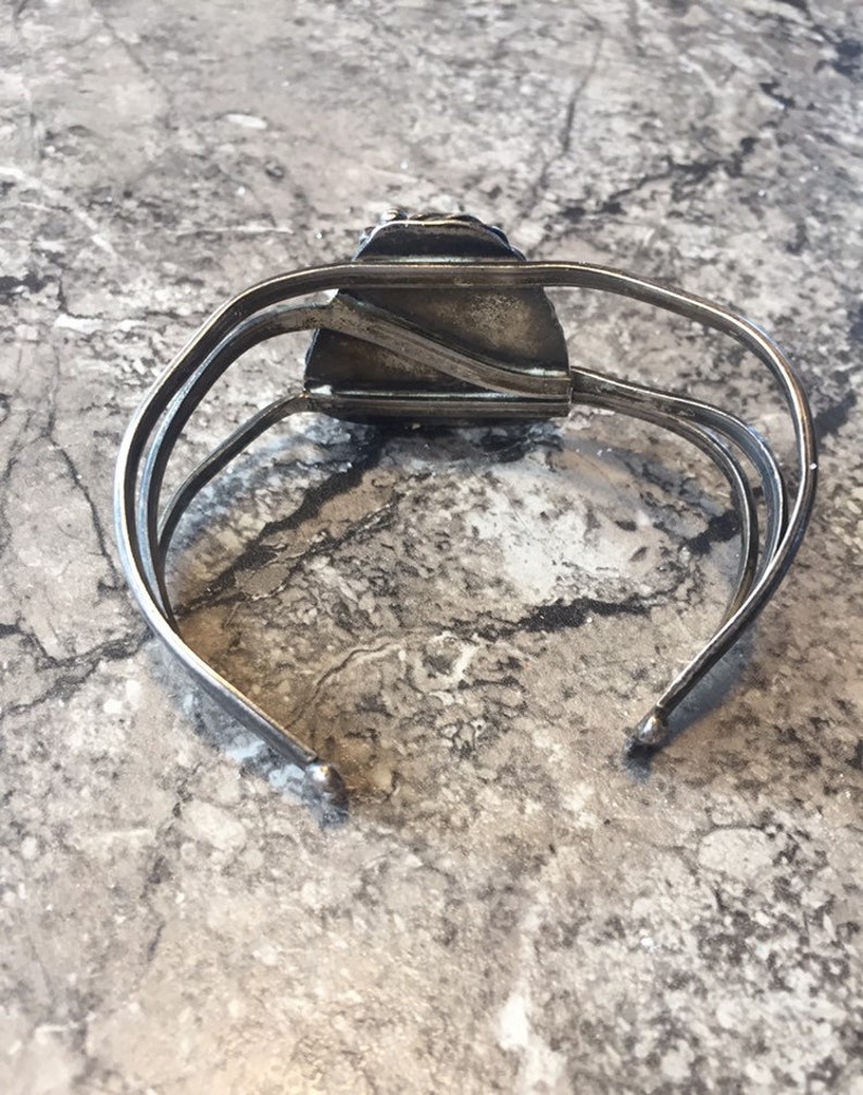 Vintage Navajo Sterling silver /& Turquoise Bracelet old Pawn