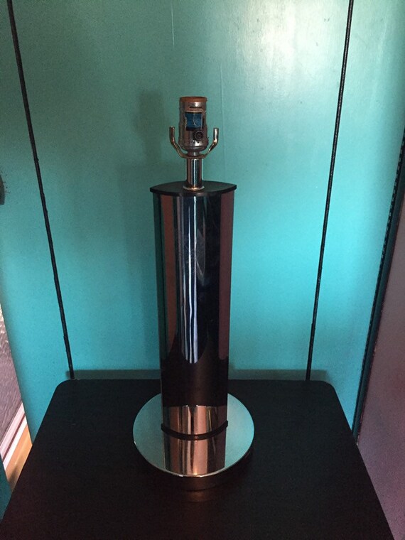 Vintage Mid-Century Modern Chrome Lamp Spaceage Laurel Era