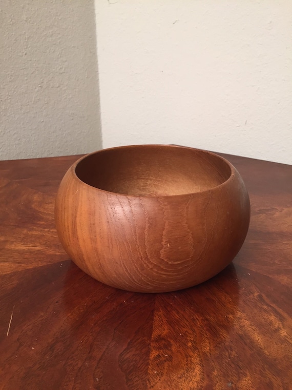 Vintage Laurids Bangkok  Lonborg Teak Bowl Mid-Century Danish Modern Denmark