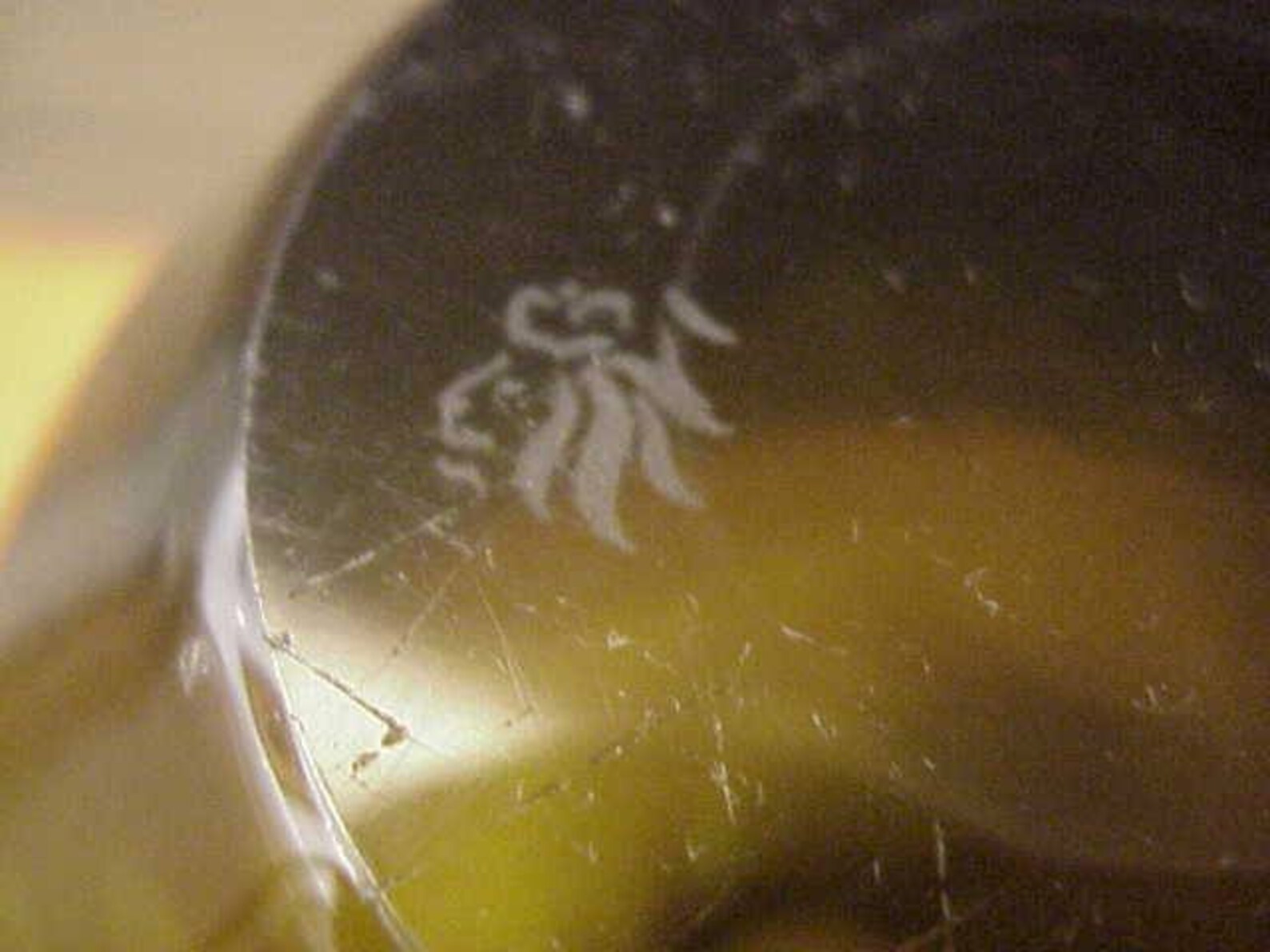 Large Vintage Art Glass Vase Lion Head With Crown Mark Green & Etsy UK