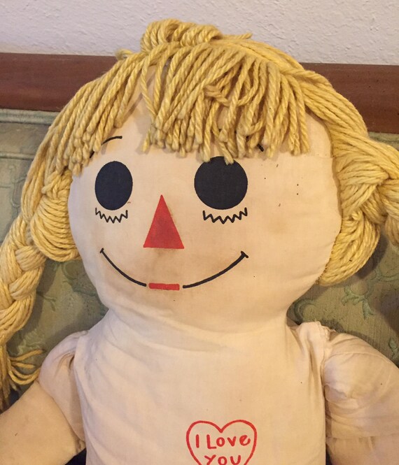 blonde raggedy ann doll