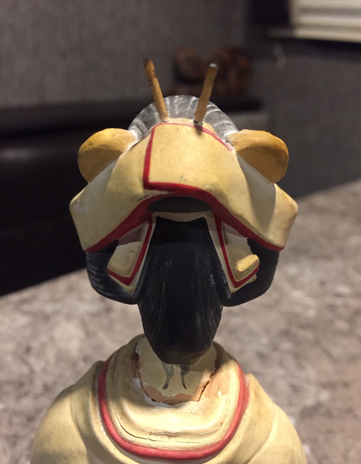 Vintage Rare Japanese Hakata Urasaki Clay Doll Washable Bride Lady