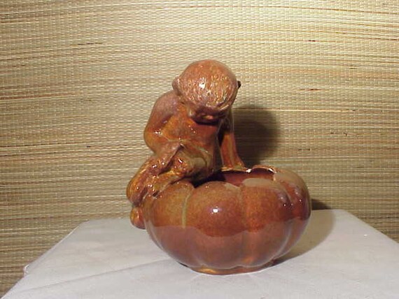 Rare Vintage Niloak Art Pottery Planter Vase ELF Pixie Retro