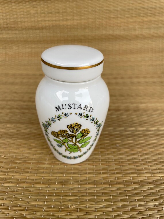 Gloria Concepts Spice Jar by Franklin Mint  MUSTARD  1985 Japan