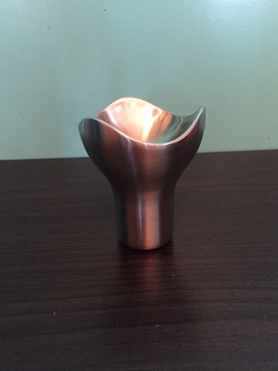 Georg Jensen Small  Polished Stainless Steel Candleholder