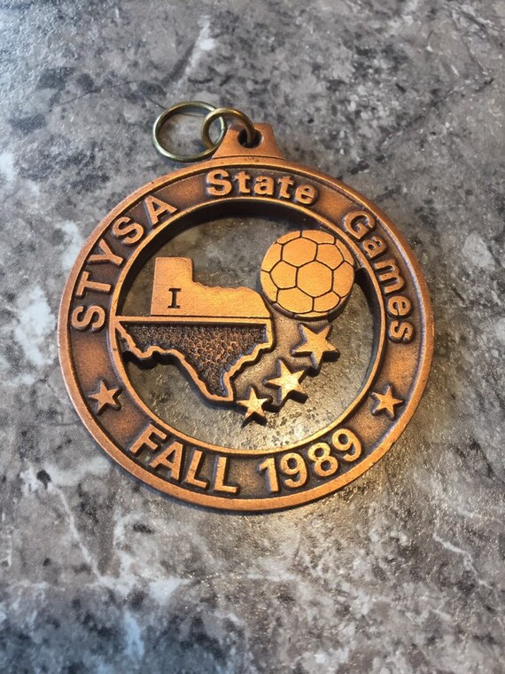 STYSA Texas Soccer Medal 1989