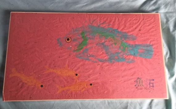 Original Gyotaku Fish Print By Carmen Ruiz Real Fish Texas Art