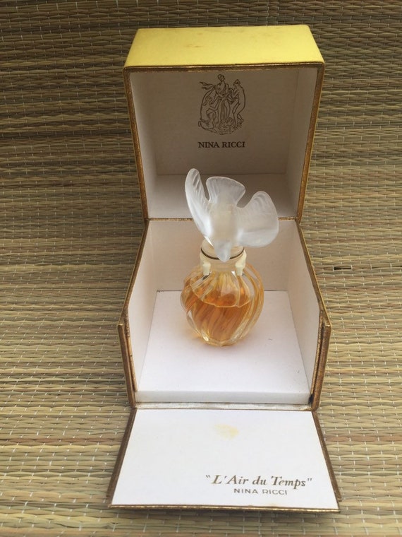 Vintage Lalique Nina Ricci Perfume Bottle Unopened With Box France