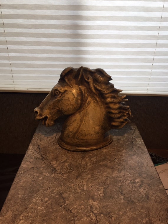 Large Vintage Horse Head Sculpture Ceramic ART Mid-Century Modern