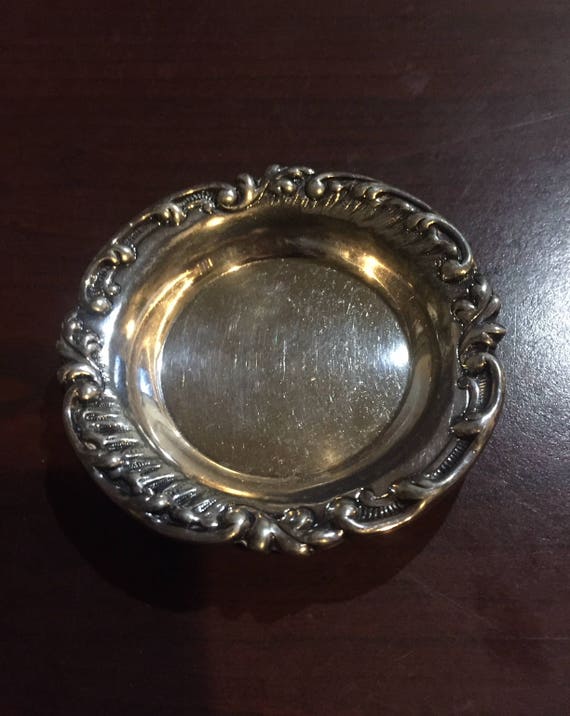 James W Tufts Quadruple Silver Plate Silverplated Salt Cellar Bowl Dish