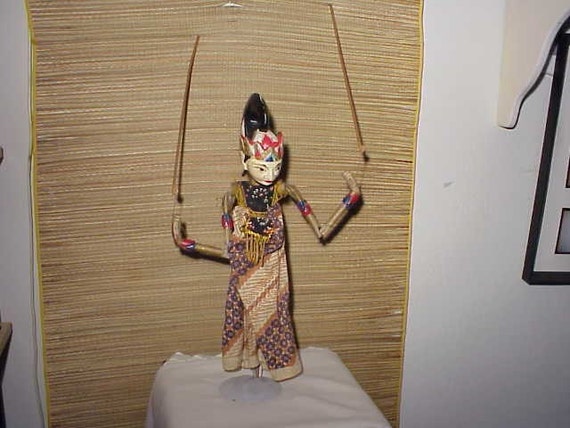 Old 20" Vintage WAYANG Golek Stick Rod Puppet Indonesia Asian Asia Java