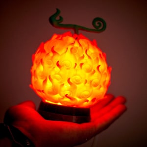 One Piece Devil Fruit Lamp – Anime Light, Ace Sabo Gift Mera Mera No Mi