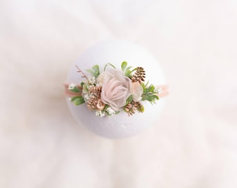 Baby headbands in soft pastels for christenings, celebrations, or baby showers. Ideal gift for new moms and perfect for baby photoshoots