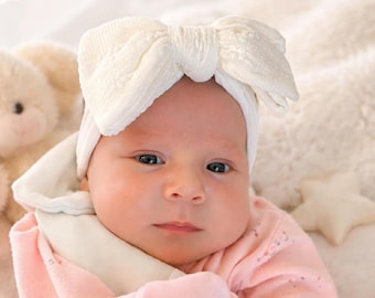 Baby Girl Floral Bow Headband Headband with a Cute Bow,Big Bow Headband,Newborn Bow Headband,Newborn headband for Baby girl gift Baby shower