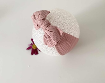 Baby Mädchen Stirnband mit niedlichen Schleife, erdige Töne, Große Schleife Stirnband, Neugeborenen Schleife Stirnband für Baby Mädchen Geschenk-Babyparty