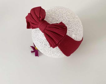 Baby Headband with a Cute Bow,Big Bow Headband,Newborn Bow Headband,Newborn headband for Baby girl gift Baby shower Soft stretchy