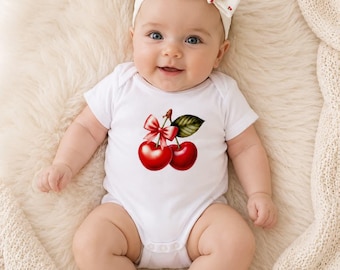 Personalized Baby Girl Set - Custom Bodysuit and Bow Headband - Newborn Baby Shower Gift - Birthday Outfit - Short or Long Sleeve Onesie