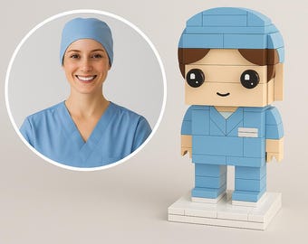Anpassad sjuksköterskefigur i tegel – Personlig medicinsk gåva