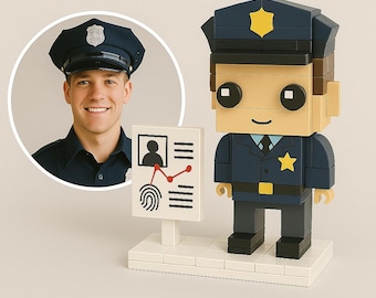 Anpassad polisfigur • Personlig tegelfigur, bräda