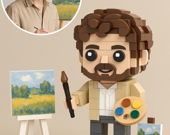 Anpassad konstnärstegelfigur – Personlig present till konstlärare