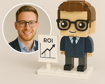 Anpassad tegelfigur av finansiell rådgivare • Personlig finanspresent