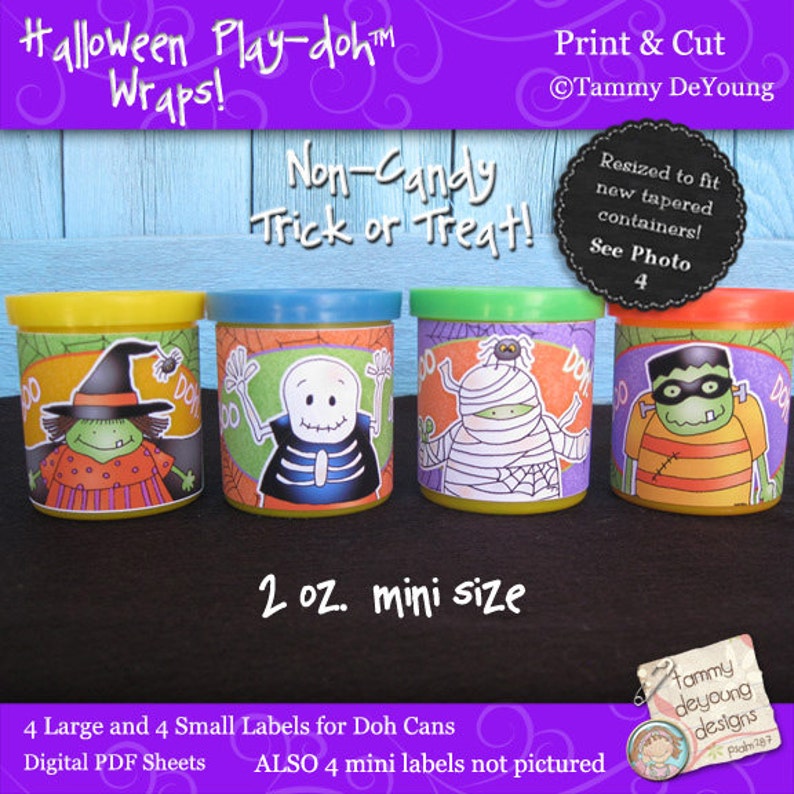 Kids Halloween Party Favors Printable Halloween Labels That - Etsy