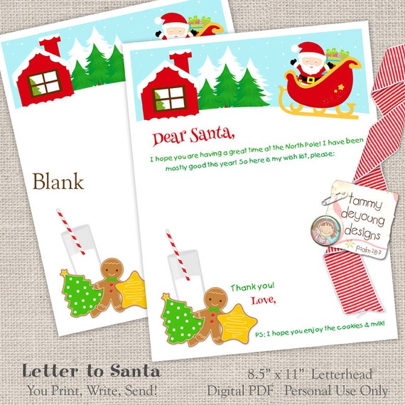 letter to santa dear santa claus letterhead printable santa note blank santa stationery letter template christmas wish list note from santa template