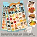 Thanksgiving Bingo Game, Printable Bingo Cards, Give Thanks Kids Game Party favor, Pilgrims, Indians, turkey preschool classroom activity 