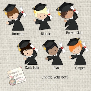 Boys Graduation Tags, Digital Graduation Thank You Card, Kids Custom ...