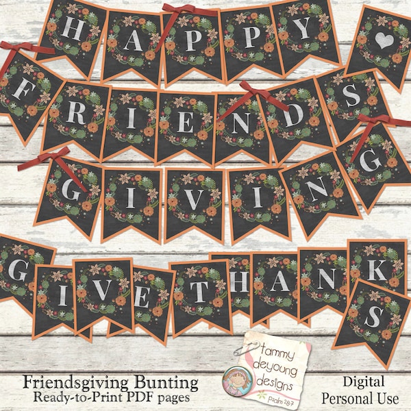 Printable Friendsgiving Banner Etsy