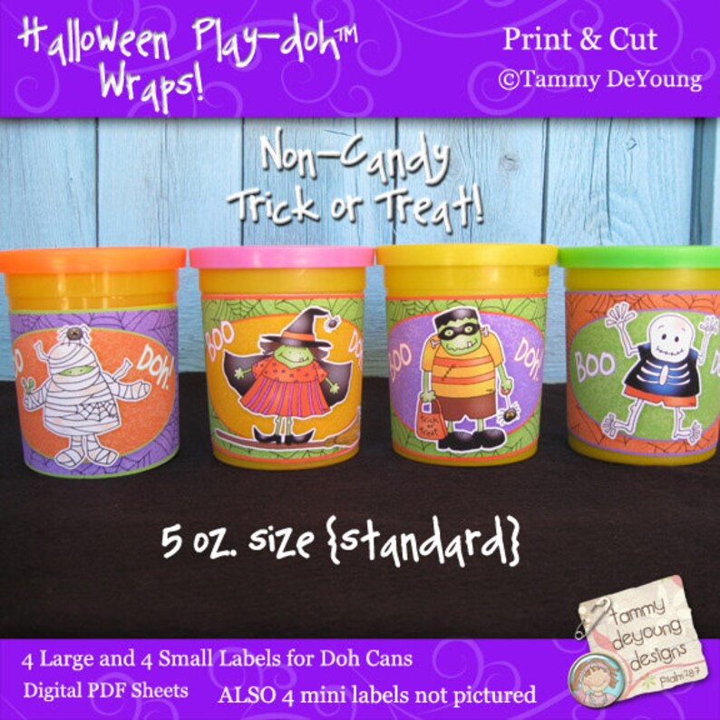 Kids Halloween Party Favors Printable Halloween Labels That - Etsy