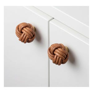 Leather Cabinet Knobs, Drawer Pulls, Wardrobe Handles, Leather Knobs, Furniture Hardware, Cabinet Handle, Drawer Pull, Furniture Handle