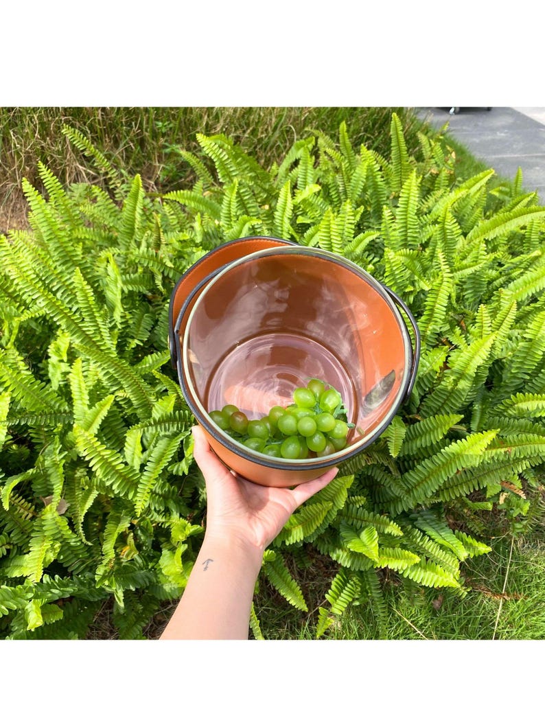 Leather Ice Bucket for Home Bar | Modern Wine Cooler | Bar Accessory | Wine & Champagne Chiller | Barware Decor | Wine Cooler | Bar Decor bild 3