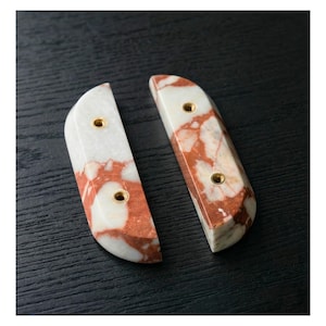 Marble Cabinet Pull, Cabinet Handle, Modern Drawer Handle, Stone Wardrobe Handle, Cabinet Knob, Natural Marble Drawer Pull, Wardrobe Knob