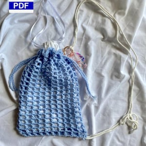 Messy Mesh Bag - beginer-friendly crochet sling bag pattern