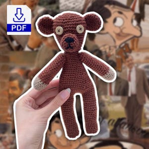 L'orsacchiotto di Mr. Bean - schema pdf all'uncinetto per principianti amigurumi