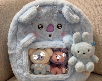 Kpop Mini Plush Ita Bag Backpack |Cute Kpop Ita Bag for Army |JungKook Jimin Jin V Suga J Hope |Gift For Army |Kpop Concert Tour Merch