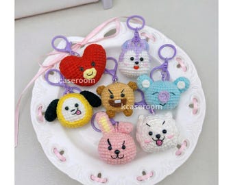 Kpop Inspired Crochet Keychain | Bag Accessories | Concert ARMY Merch | Arirang Tour Gift