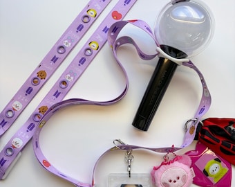 Army Lighstick Lanyard Strap | Lightstick Carrier | Kpop Lightstick Holder ｜Arirang Concert