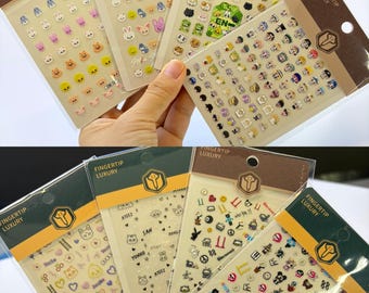 Kpop Nail Sticker |B.TS Nail Sticker |Cortis, Ateez , Enha, Skzoo Nail Sticker, Baekhyun Nail Sticker, Twice Lovelys Nail Art| Kpop Sticker