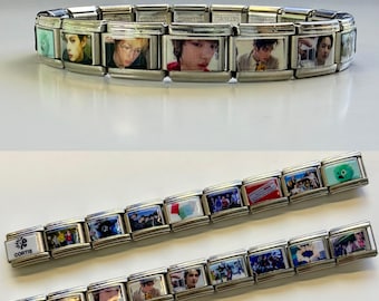 Kpop CORTI5 Inspired Italian Charms Bracelet| Gift for Fans Kpop Jewelry | COER Merch Gift | Custom Kpop Album Cover Charm Bracelet