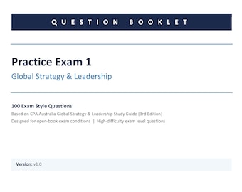 Examen de práctica GSL 01: CPA Australia - Estrategia y liderazgo global