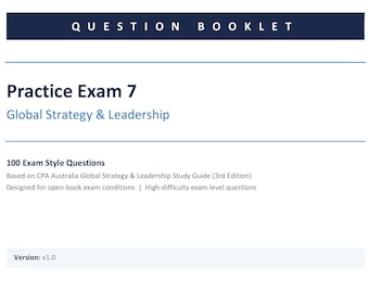 Examen de práctica GSL 07: CPA Australia - Estrategia y liderazgo global