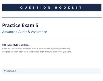 Examen de práctica AAA 05: CPA Australia - Auditoría y aseguramiento avanzados
