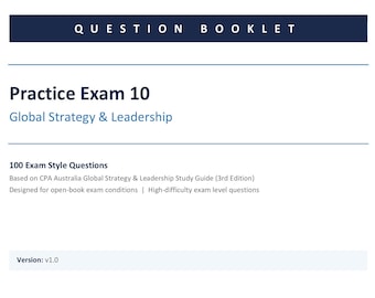 Examen de práctica GSL 10: CPA Australia - Estrategia y liderazgo global